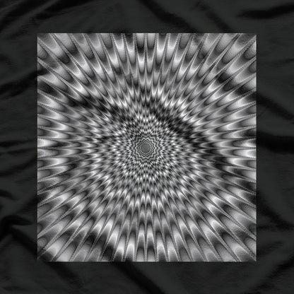 Mind Trick – Optical Illusion Eye, Magic Flower Shape T-Shirt