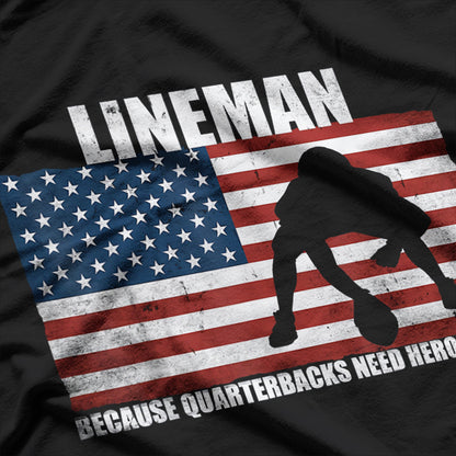 Football Lineman Sports Enthusiast T-Shirt