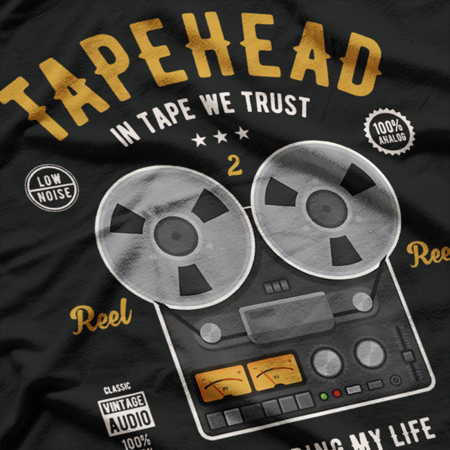 Reel To Reel Tape Vintage Music Lover Retro Audiophile T-Shirt