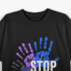 Stop Child Abuse Awareness Prevention Advocate Support T-Shirt