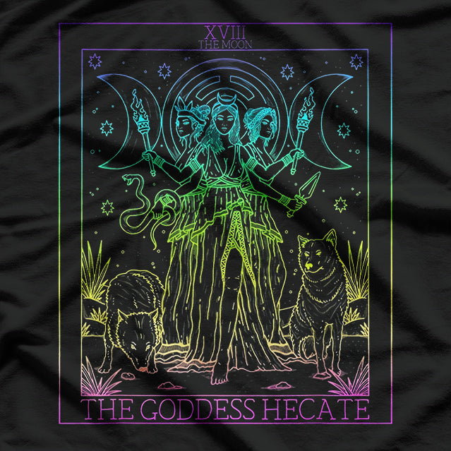 The Goddess Hecate – Tarot Card Triple Moon Witch Hekate Wheel T-Shirt