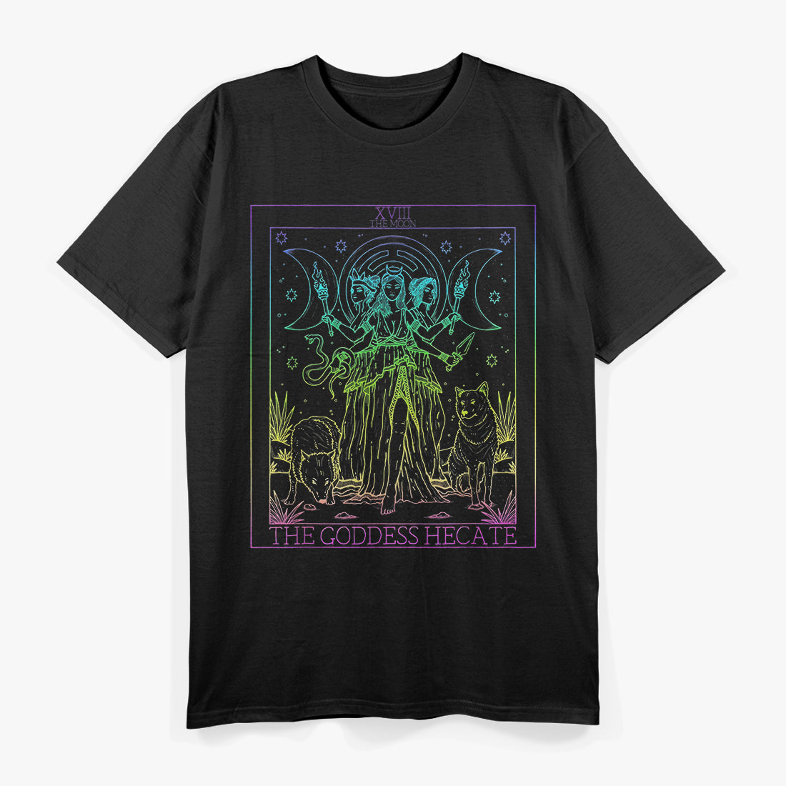 The Goddess Hecate – Tarot Card Triple Moon Witch Hekate Wheel T-Shirt