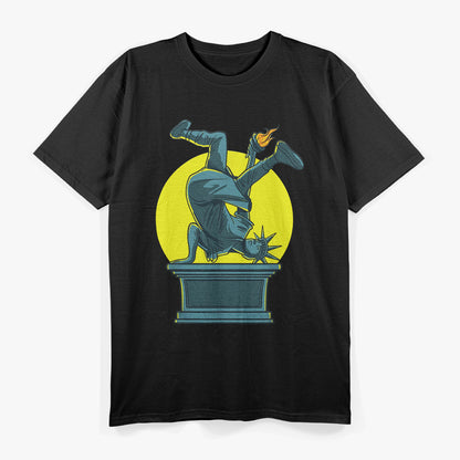 Break Dance Liberty - Hilarious Twist on Freedom's Icon T-Shirt