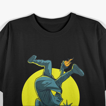 Break Dance Liberty - Hilarious Twist on Freedom's Icon T-Shirt