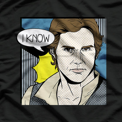 Funny Solo – "I Know" Pop Art Couples Graphic T-Shirt