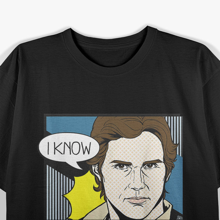 Funny Solo – "I Know" Pop Art Couples Graphic T-Shirt