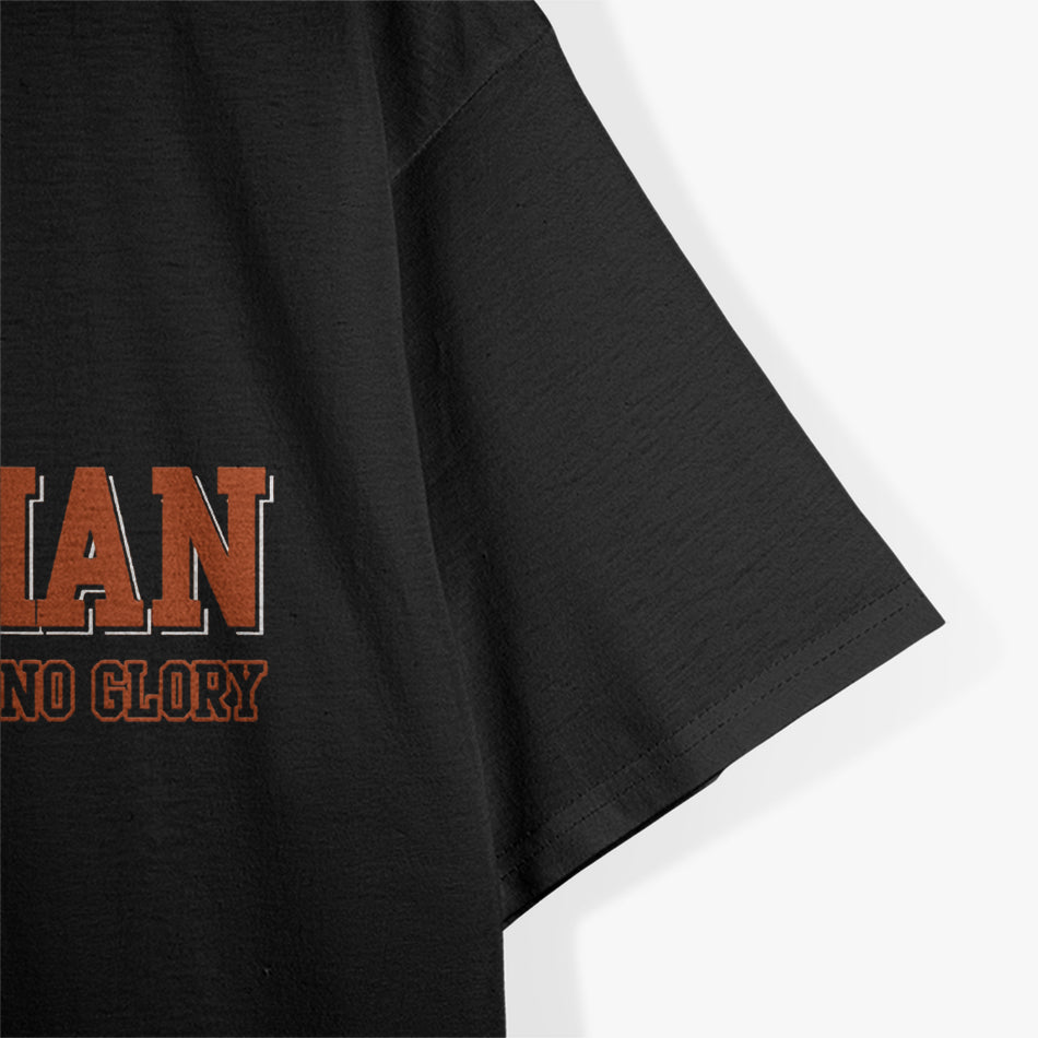 Lineman All Cuts No Glory Football Player Tough Sport Athlete T-Shirt