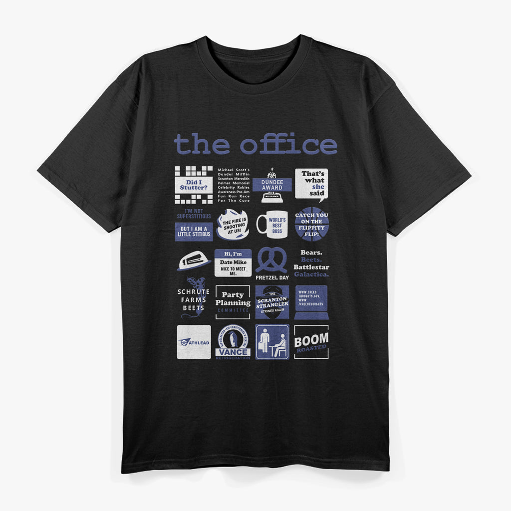The Office Quote Mash-up Funny TV Show Humor T-Shirt