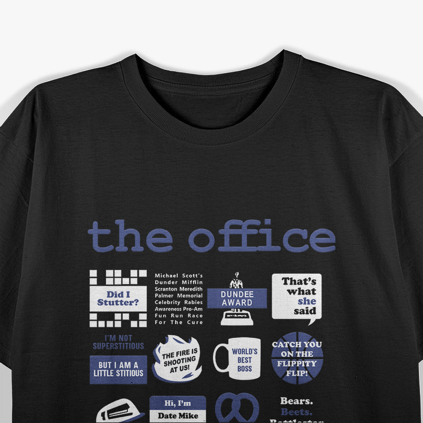 The Office Quote Mash-up Funny TV Show Humor T-Shirt