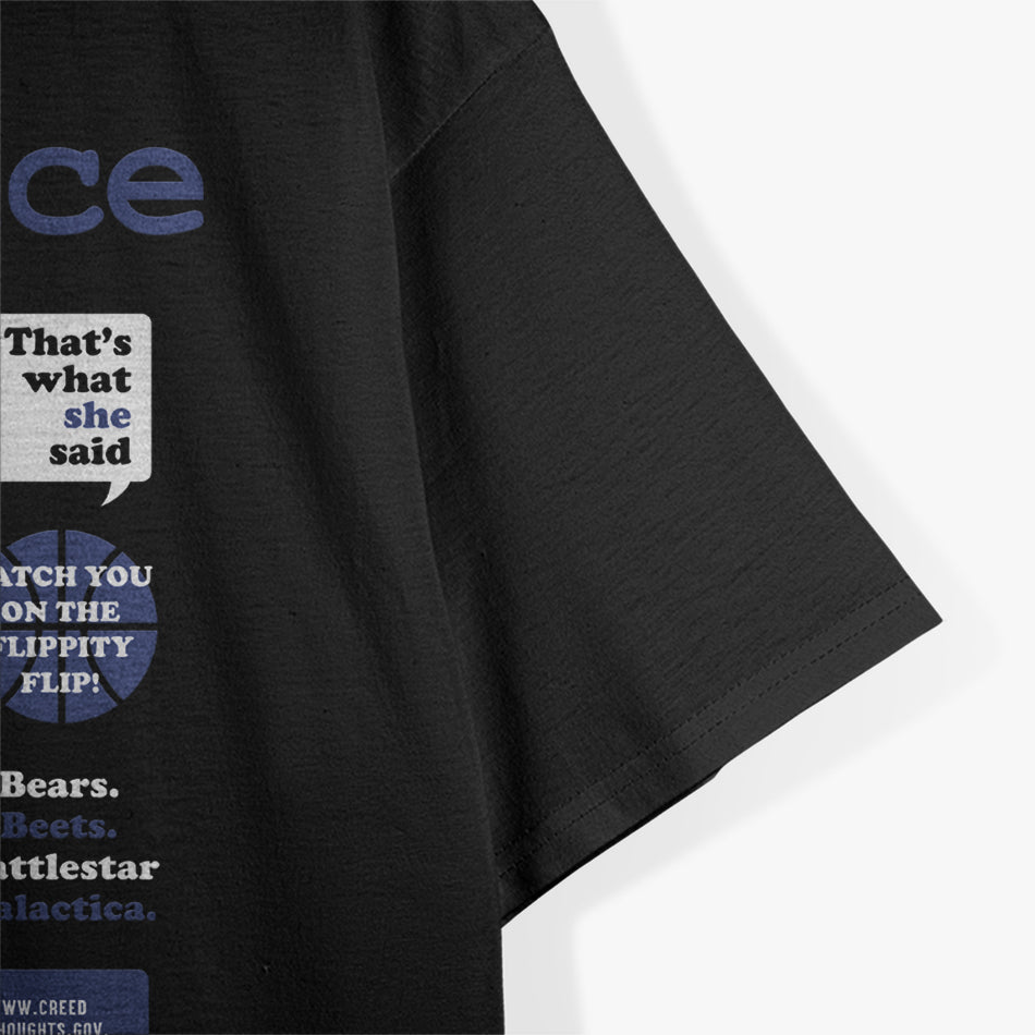 The Office Quote Mash-up Funny TV Show Humor T-Shirt