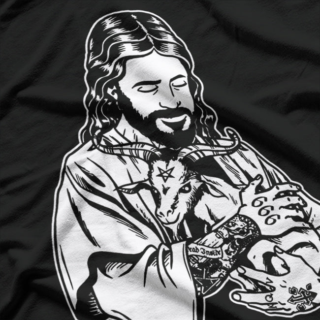 Blackcraft: Jesus Loves Satan Baphomet Goat T-Shirt