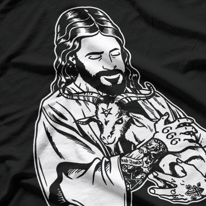 Blackcraft: Jesus Loves Satan Baphomet Goat T-Shirt