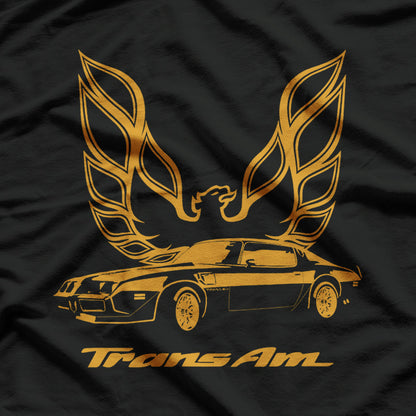 Classic Old Firebird American Muscle Car Vintage Auto Fan T-Shirt