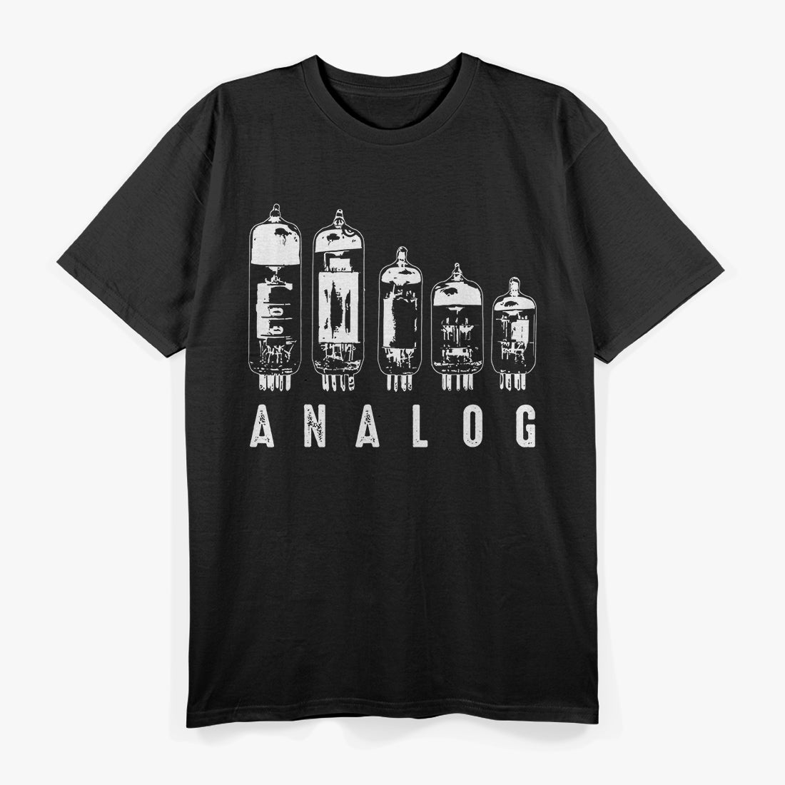 Cool Analog Vacuum Tubes – Retro Music Tech T-Shirt