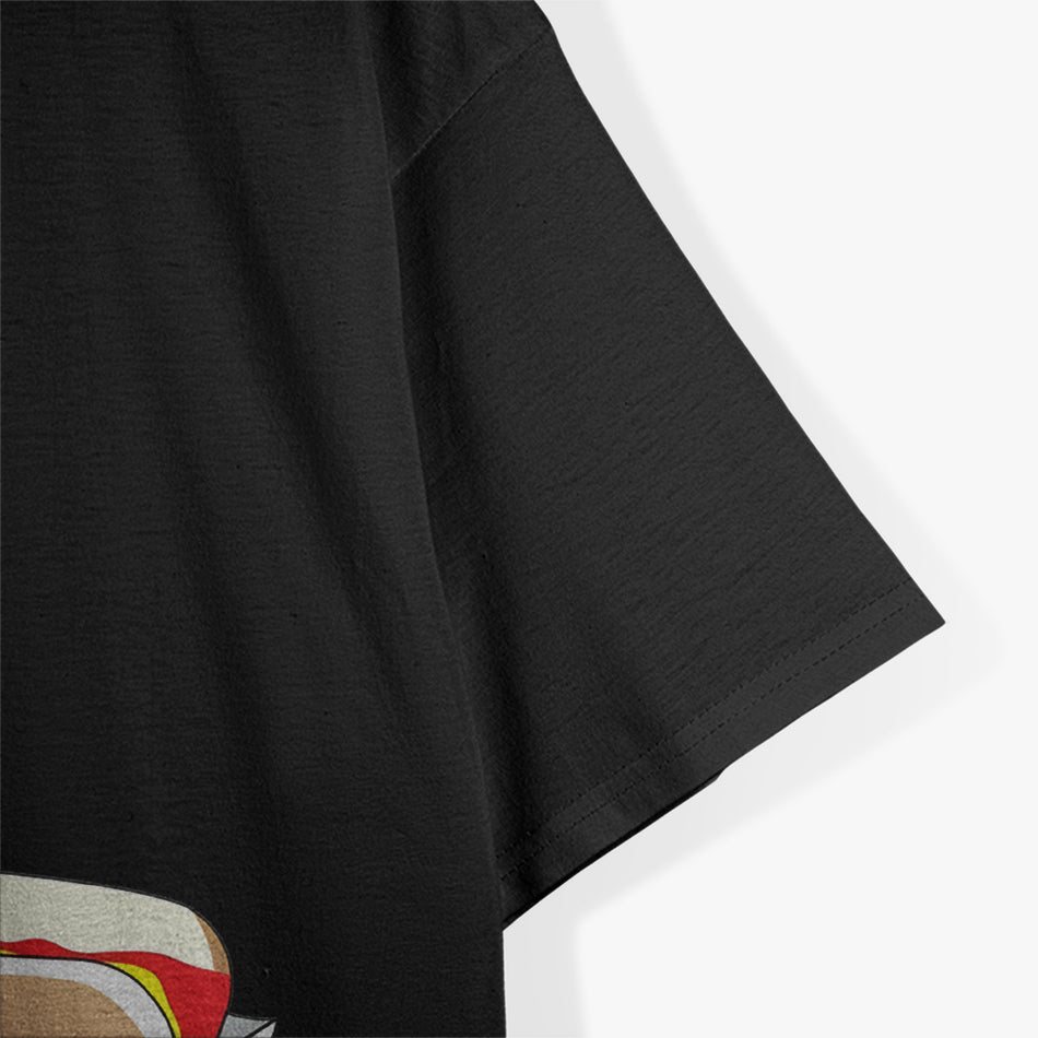 Hot Dog Diving into Bun Funny Food Humor T-Shirt