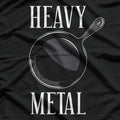 Heavy Metal Cast Iron Cookware Chef Funny Cooking T-Shirt