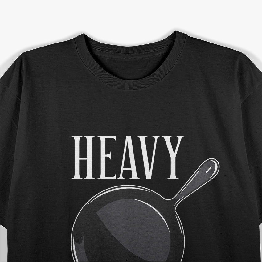 Heavy Metal Cast Iron Cookware Chef Funny Cooking T-Shirt
