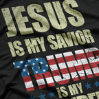 Jesus Is My Savior Trump Is My President Political USA T-Shirt