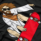 Jesus Riding Skateboard – Cool Religious Streetwear Design T-Shirt
