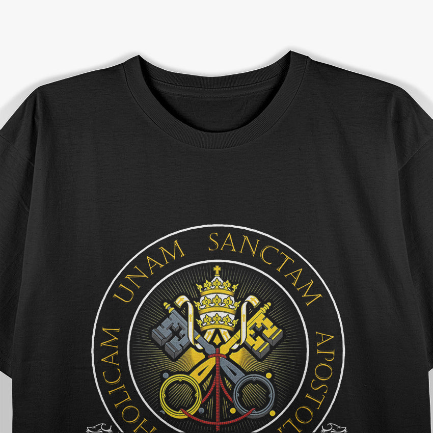 One Holy Catholic & Apostolic Church – Traditional Latin Faith T-Shirt
