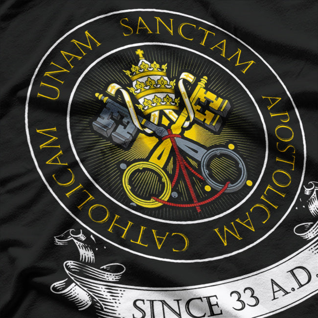 One Holy Catholic & Apostolic Church – Traditional Latin Faith T-Shirt