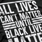 Justice For All Equality Black Lives Matter Activism Statement T-Shirt