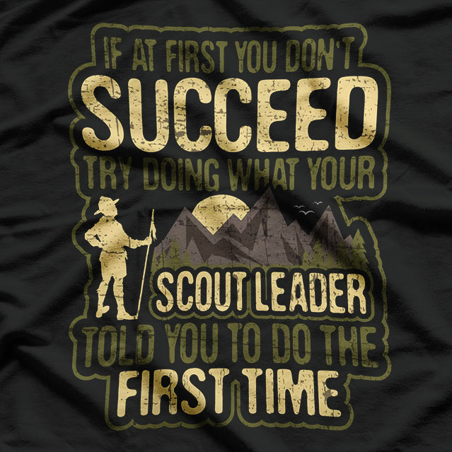 Funny Scout Leader Cub Camping Boy Hiking Scouting T-Shirt