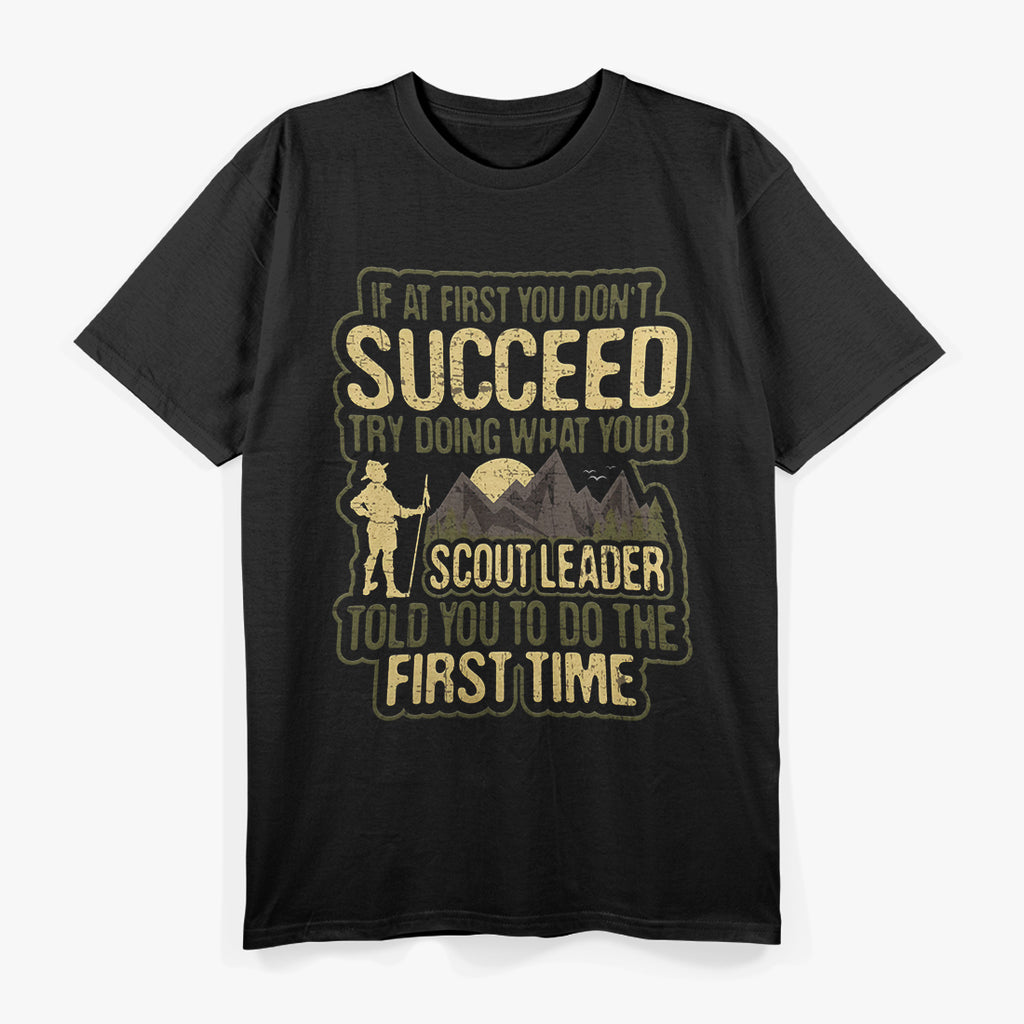 Funny Scout Leader Cub Camping Boy Hiking Scouting T-Shirt