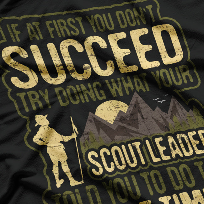 Funny Scout Leader Cub Camping Boy Hiking Scouting T-Shirt