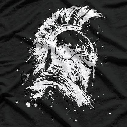 Spartan Warrior – Greek Roman Helmet Design T-Shirt