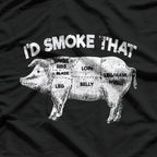 I’d Smoke That Pig BBQ Grill Master T-Shirt
