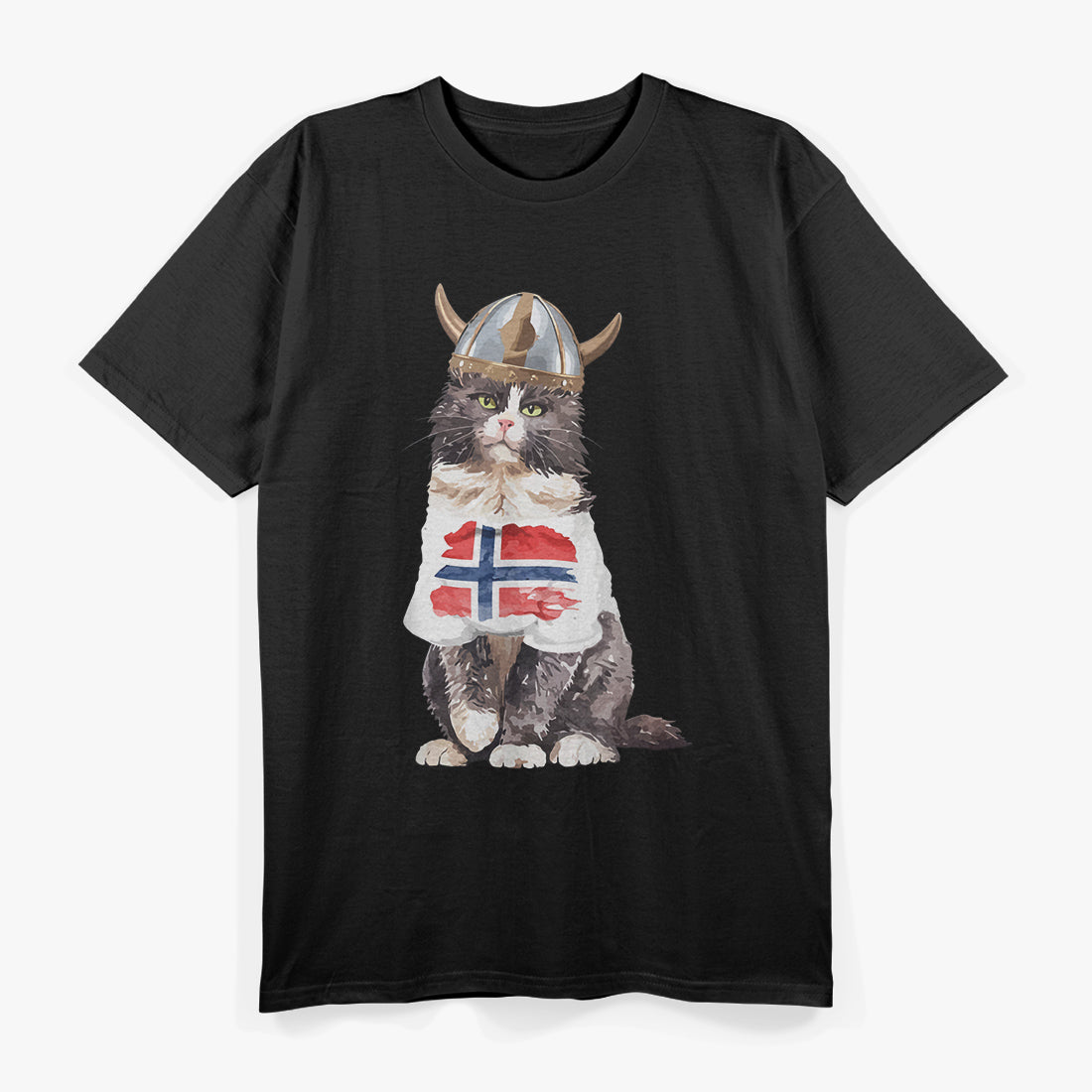 Majestic Norwegian Forest Cat Portrait T-Shirt