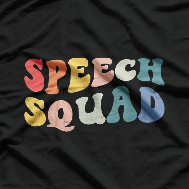 Retro Speech Therapy Squad SLP Enthusiast T-Shirt