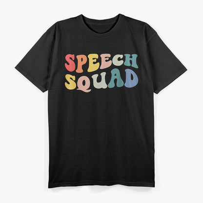 Retro Speech Therapy Squad SLP Enthusiast T-Shirt