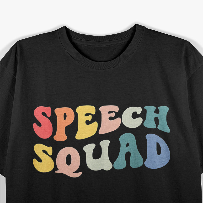 Retro Speech Therapy Squad SLP Enthusiast T-Shirt