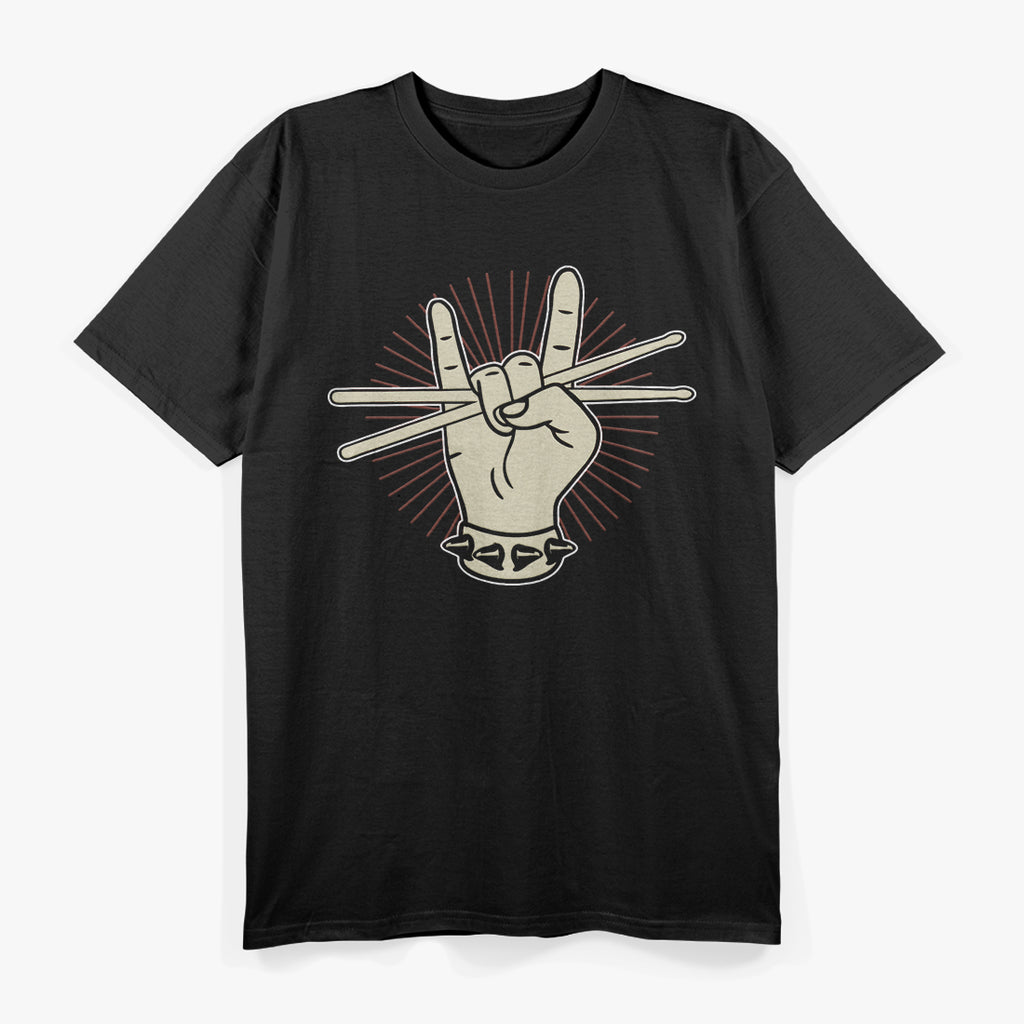 Rock Drummer Drums Musician Rock & Roll Beat Lover T-Shirt