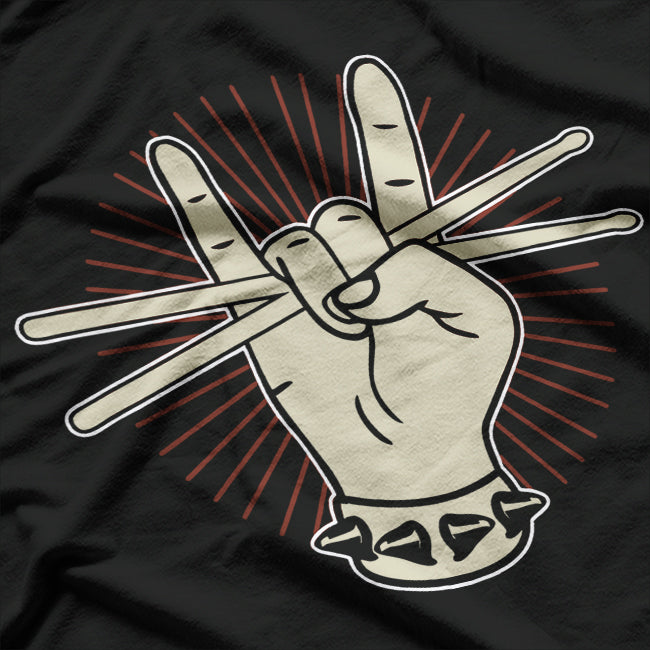 Rock Drummer Drums Musician Rock & Roll Beat Lover T-Shirt