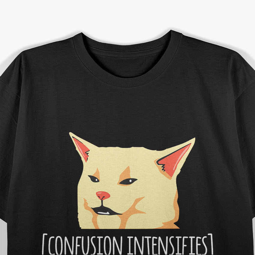 Smudge Lord Funny Confused Cat Meme Viral Internet Joke T-Shirt