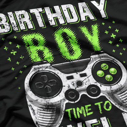 Birthday Gaming Boy - Time to Level Up T-Shirt