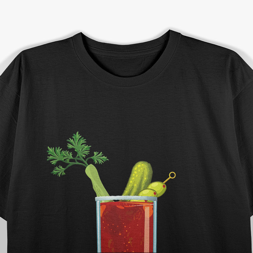 Bloody Mary Vegetarian Drink Lovers Funny Cocktail Humor T-Shirt