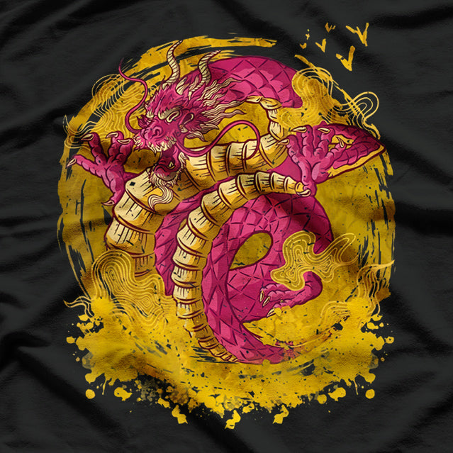 Japanese Retro Dragon - Timeless Mythical Power T-Shirt