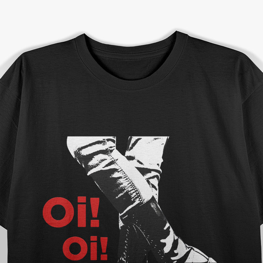 Oi Oi Skinhead Ska Street Punk Hardcore Music Fan T-Shirt