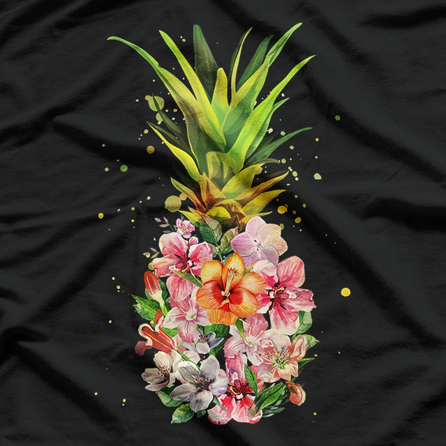 Pineapple Flower: Tropical Vibes T-Shirt