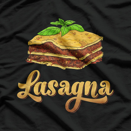 Retro Pasta Lasagna, Pasta Lovers T-Shirt