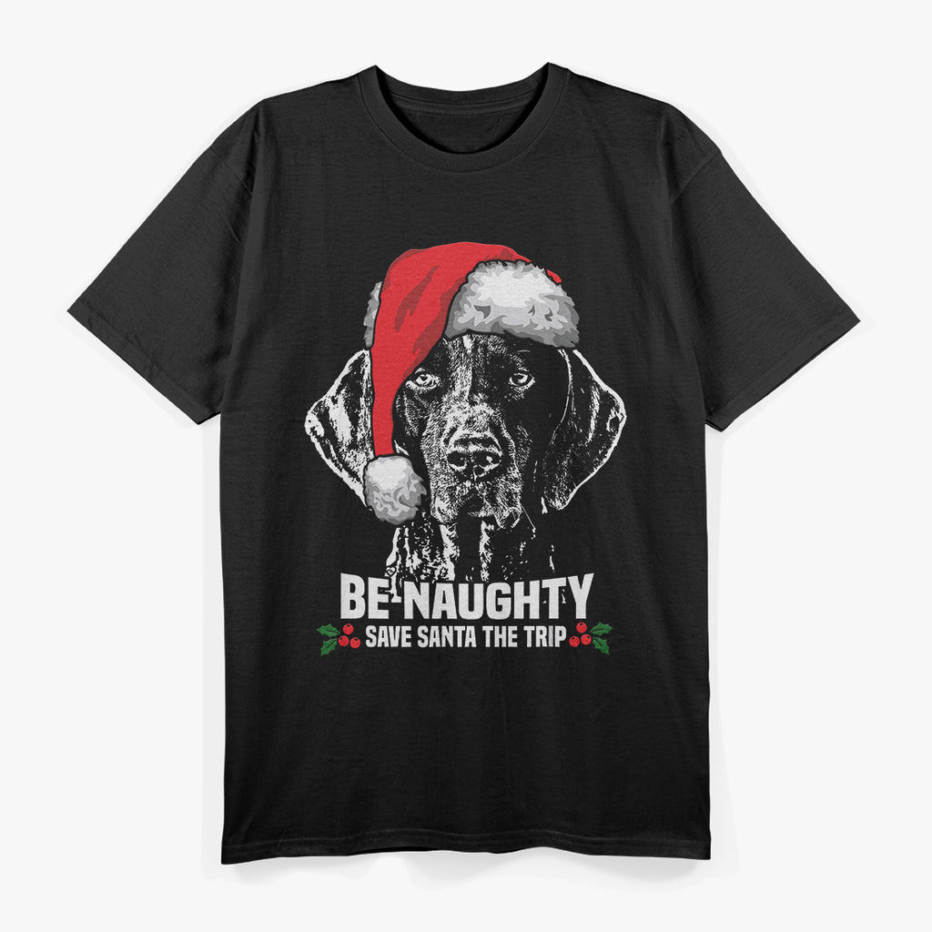 Save Santa - German Shorthaired Pointer Holiday T-Shirt