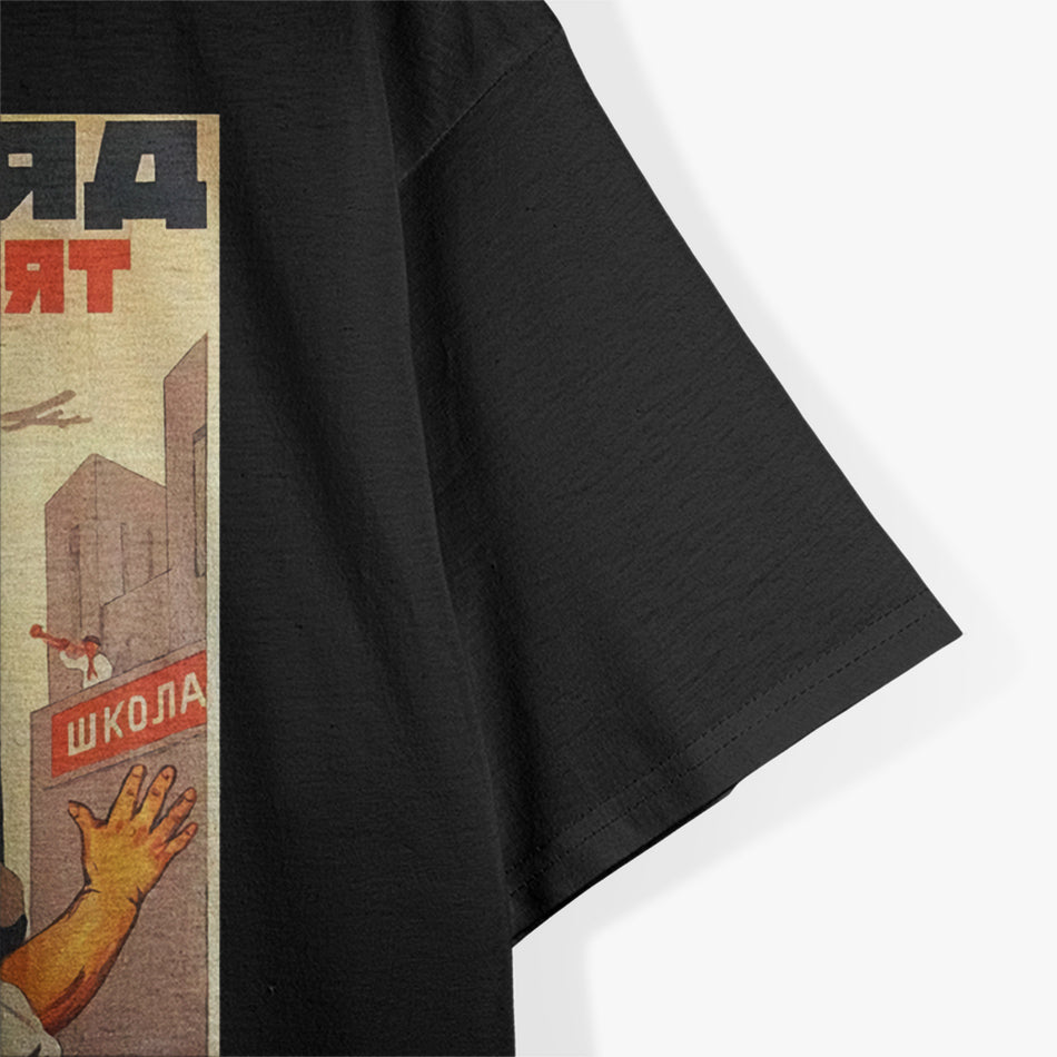 Soviet Union USSR – Vintage Atheism Propaganda Poster T-Shirt
