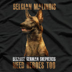 Belgian Malinois - Proudly Representing the American Flag T-Shirt