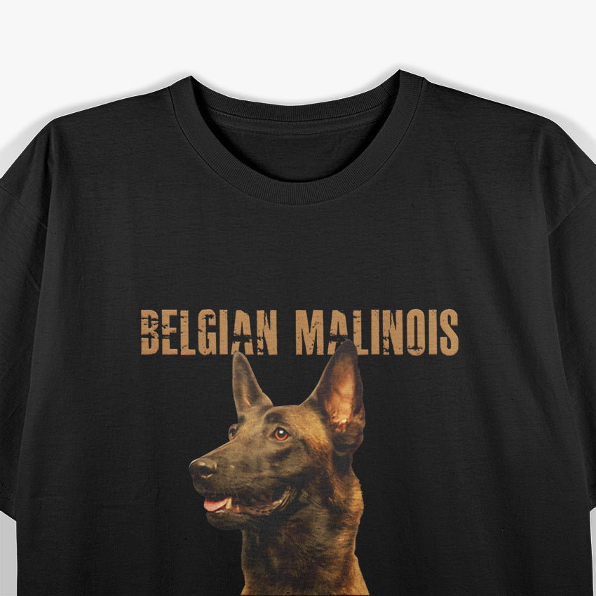 Belgian Malinois - Proudly Representing the American Flag T-Shirt