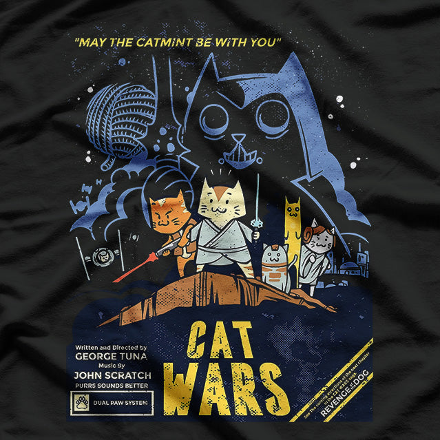 Cat Wars - Funny Parody T-Shirt