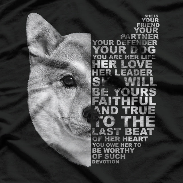 Shiba Inu Partner and Friend Dog Lover T-Shirt